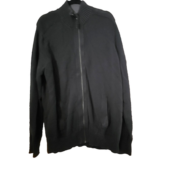 Eddie Bauer Brown Full Zip Mock Neck Long Sleeve Outdoor Sweater Men's Size XL - Picture 1 of 4